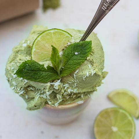 green protein ice cream